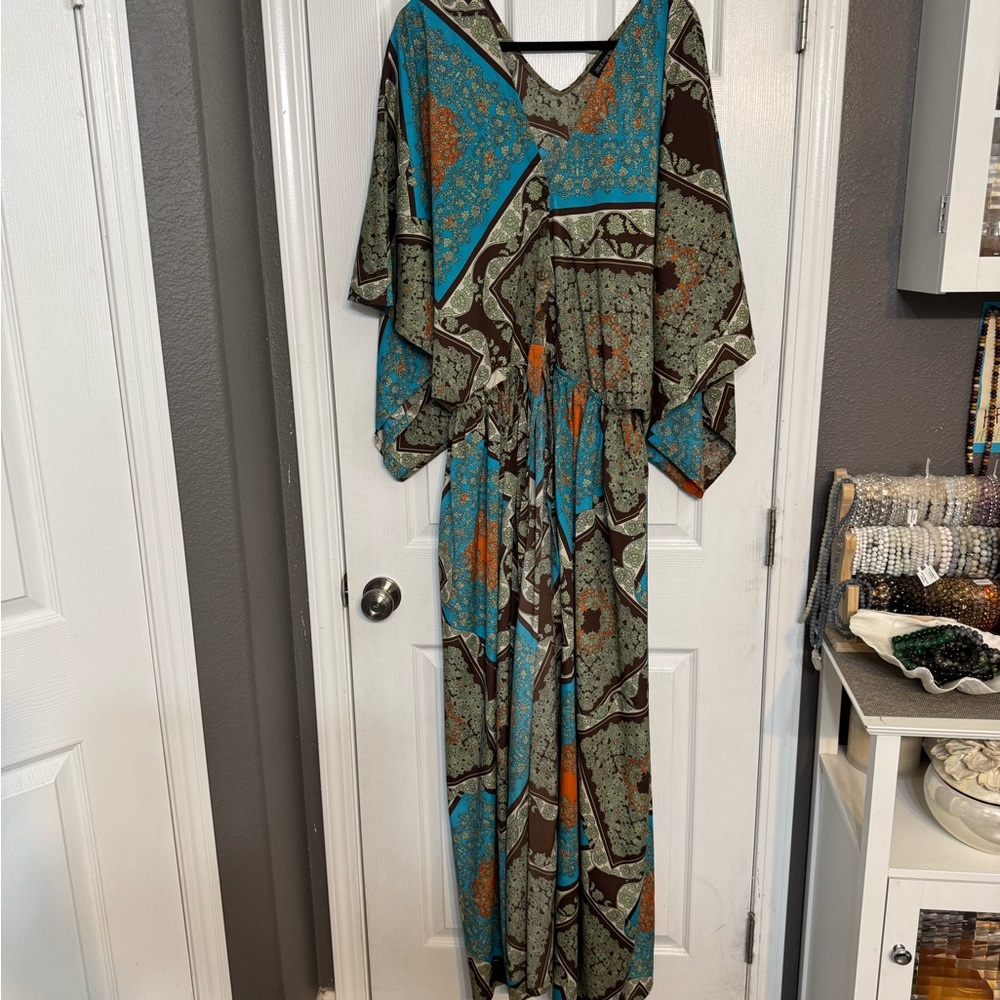 Zelie for She Blue Print Resort Maxi Duster